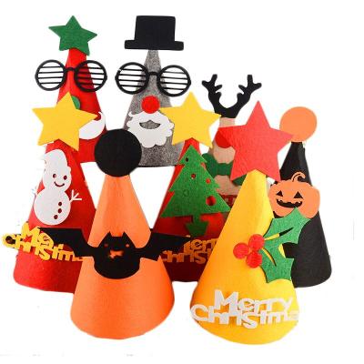 China Simple Hot Sale Free Sample Goods Felt Santa Hat for sale