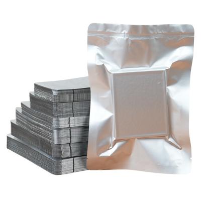 China Recyclable Printed 3 Sides Sealed Silver Aluminum Foil Vacuum Mylar Bag Vacuum Bag Sealer for sale