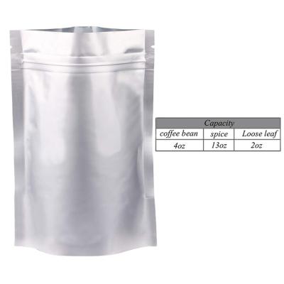 China Moisture Proof Single Sided Transparent Aluminum Foil Yin And Yang Zipper Food Storage Packaging Bag With Window for sale