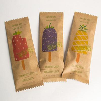 China Recyclable Hot Selling Plastic Popsicle Paper Packaging Bag For Ice Cream for sale