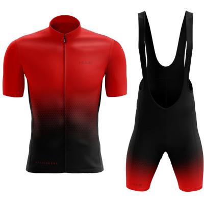 China Breathable Custom Bicycle Shirts Bib Shorts Set Mens Sport Cycling Jersey Kit Cycling Clothing Suit Mtb Bike Clothes Uniform for sale