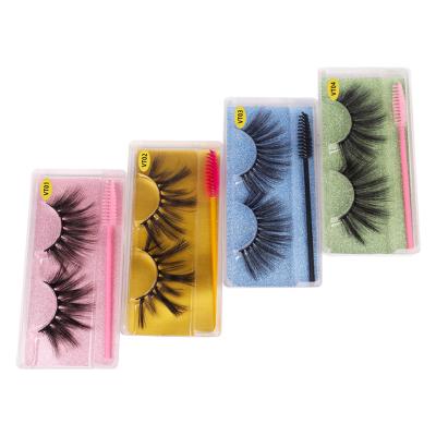 China Naturally Curved Eyelash Vendor Bulk 25mm Mink Eyelash Cluster Lash Boost Whips Wholesale Vendor Private Label False Eyelashes for sale