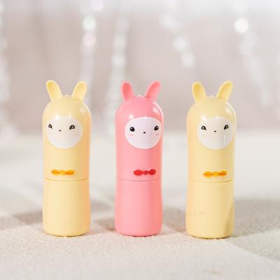 China Custom Cute Alpaca Waterproof Moisturize Your Logo Pink Yellow Improve Lip Wrinkle Limnanthes Alba Seed Oil Lip Balm for sale