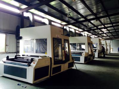 China Fabric Laser Engraving Equipment with Roll to Roll Feeding and Rewinding System for sale