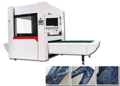 China CE , FDA , ISO9001 Jeans Laser Engraving Machine , Denim Laser Engraving Equipment for sale