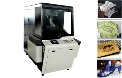 China Galvanometer Leather Laser Engraving Machine / Genuine Leather engraver machine for sale