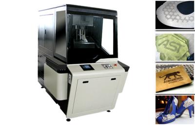 China Golden CO2 RF Leather Laser Engraving Machine for Rexine PU Shoe for sale