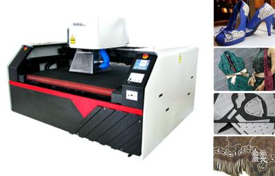 China Laser Cutting and Engraving Machine for Fabric Leather with Conveyor Belt for sale