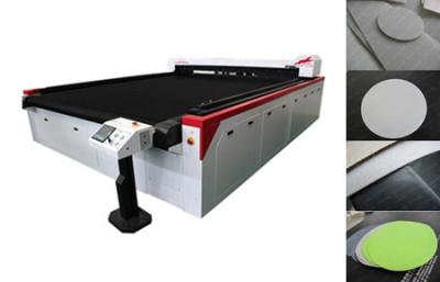 China Filter Cloth Laser Cutting Machine with Double Roller Feeder and Mark Pen for sale