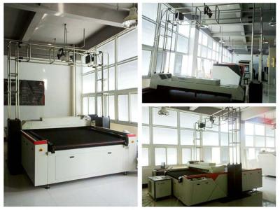 China Genuine Leather Laser Cutting Machine / Equipment with Nesting , CCD Camera , Projector for sale