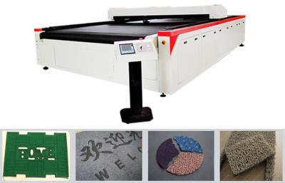 China 150W - 400W Carpet Laser Cutting Machine with CO2 RF Metal Laser Tube for sale