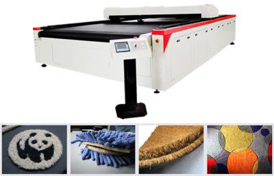 China Large Area CO2 Flat Bed Carpet Laser Cutting Machine with Conveyor Belt for sale