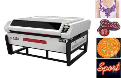 China CO2 Laser Cutting Machine for Applique / Laser Cutter Machine for Embroidery Patch for sale