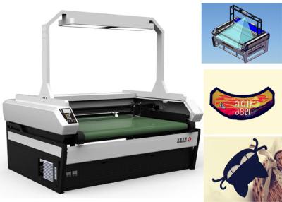 China Label Laser Cutting Machine , Smart Vision Laser Cutter for Embroidery / Printed Labels for sale