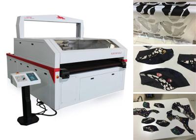 China Swimwear Laser Cutter / Fabric Laser Cutting System for Sublimated Rolls of Spandex Lycra for sale