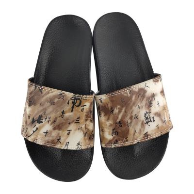 China Fashion Greatshoe Trend Made Lightweight Mens Logo Slides Breathable Slipper Sandal Custom Made for sale