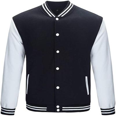 China QUICK DRY Varsity Jacket Letterman Jacket Baseball Jacket With Long Sleeve Banded Collar for sale