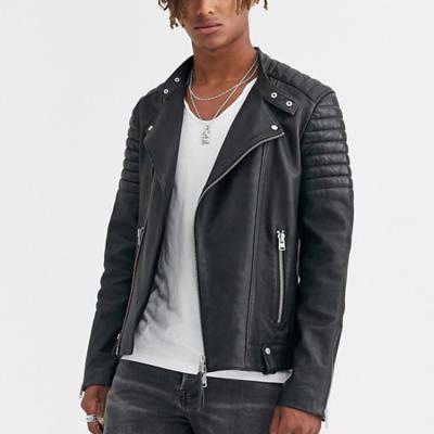 China Wholesale New Fashion Pakistan Black Custom Riding Motorcycle Jacket Faux Leather Jacket Men Windproof for sale