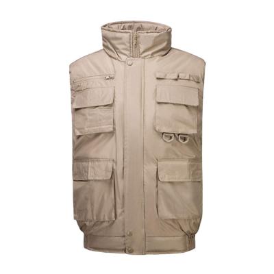 China Windproof Men's Cargo Military Sleeveless Work Vest Outdoor Fishing Service Jacket for sale