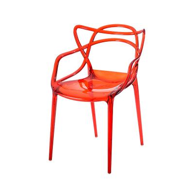 China Modern Design Kitchen Restaurant Adjustable Colorful Cafe Sillas Stackable (Height) Plastic Dining Chair for sale