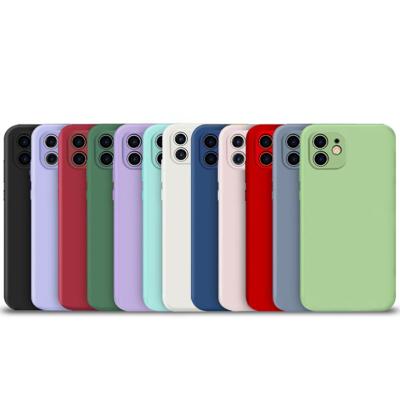 China Low Price Matte Soft Tpu Silicone Shockproof Cell Phone Cover Frosted Soft Rubber Case For iPhone 12 13 pro max for sale