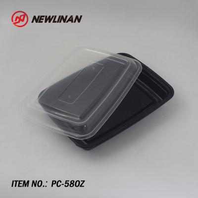 China Microwavable 58OZ Plastic Food Container Takeaway Disposable Lunch Box for sale