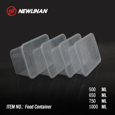 China 1000ml 750ml 650ml 500ml Microwavable Disposable Food Container for sale