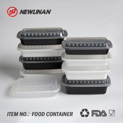 China Microwavable Meal Prep Containers 1 Compartment Lunch Boxes Food Storage Container With Lids , BPA Free Plastic Bento Box for sale