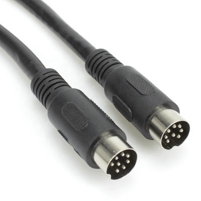 China Microphone DIN 8pin male to male cable 8pin audio extension cable for sale