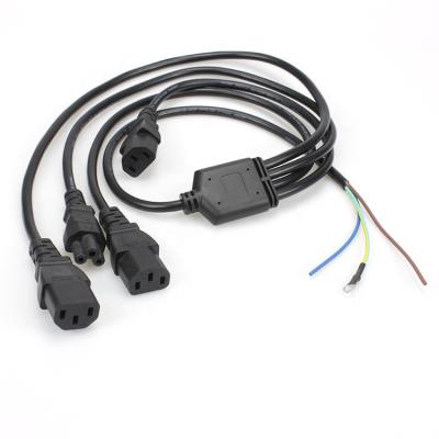 China Build Power Cord With Power Plug 1 To 4 Multiple C5 IEC Female C13 IEC Female for sale