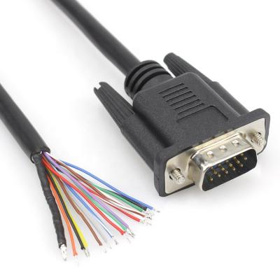 China Monitor Shielded D-sub HD15 VGA Cable Cable 15 Core Male VGA Monitor Extension Cable for sale