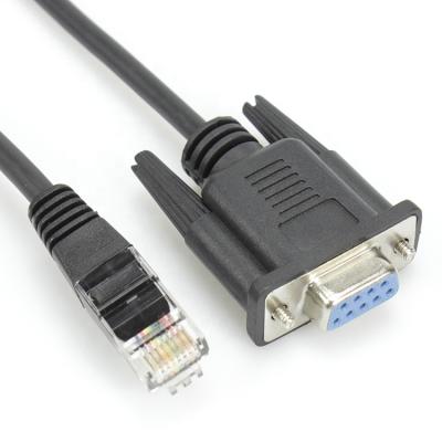 China custom rj45 to serial port db9 RS 232 cable 8P8C male to female for computer 2012151048 for sale