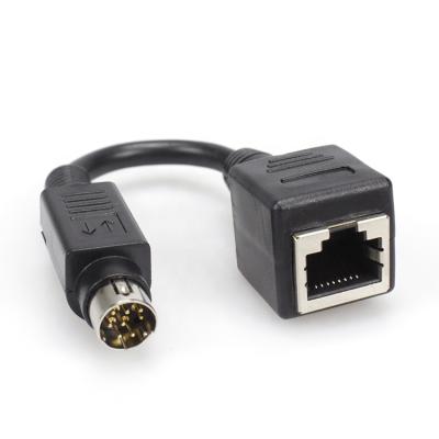 China RJ45 Female to 8-Pin Mini DIN Male Cable 1909111845 for sale