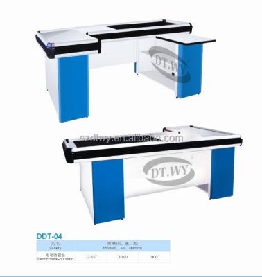 China Retailer Shops Best Quality Supermarket Checkout Counter/Used Supermarket Equipment Cashier Desk Equipment for sale