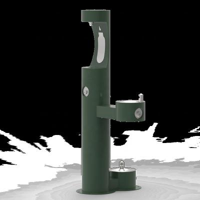 China TL44 Hotel Outdoor Floor Standing Stainless Steel Bottle Filler With Pet Fountain for sale