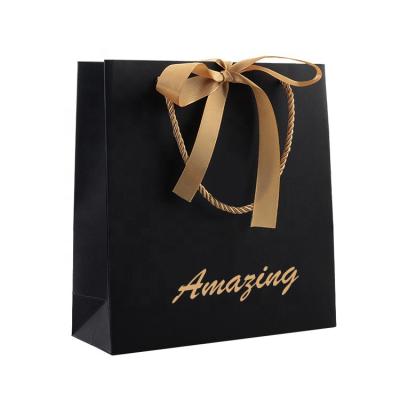 China Recyclable The Fine Quality Custom Branded Products Boutique Carrier Shopping Bags Foldable Reusable Paperbag Paper Bag With Logo for sale