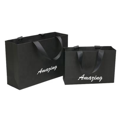 China Recyclable Factory supply attractive price Custom Luxury Gift Garment Paper Shopping Bags With Logo Print for sale