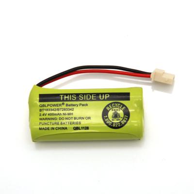 China Cordless Phone Wholesale D.C.A. NIMH 2.4V 400mAh Rechargeable Battery Pack For Cordless Phone for sale