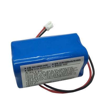 China Toys 18650 cell 14.8v 2600mah kc certificate lithium battery pack for vacuum cleaner for sale