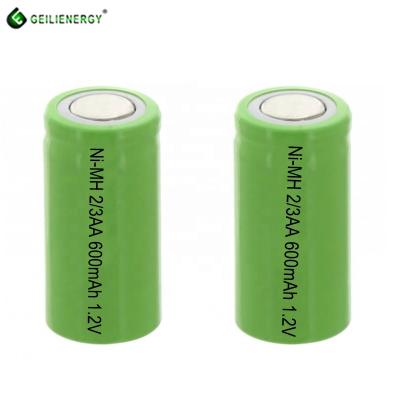 China Wholesale toys 1.2v rechargeable 600mAh nimh battery pack 3.6V 2.4V 2/3aa battery for solar light for sale