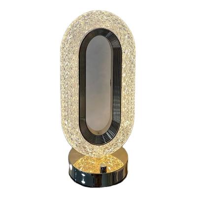 China Lighting Functions Luxury LED Table Lamp Cristal Modern Night Light Crystal Table Lamp Touch Control for Decorate Bedroom Restaurant Bar for sale