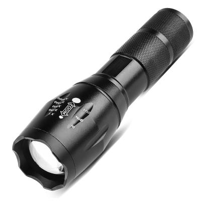 China Zoomable Led Light Long-distance Outdoor Camping Super Bright Telescopic Zoom Glare Flashlight Mini USB Rechargeable LED Tactical Aluminum Alloy for sale