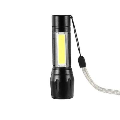 China Zoomable Led Light Ultra Bright Mini LED COB Flashlight Zoomable Portable USB Rechargeable Outdoor Camping Fishing Tactical Flashlight for sale