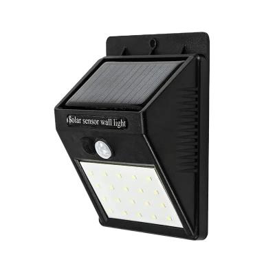 China Garden Waterproof Solar Panel Power Led Wall Lamp 20 LED Outdoor Garden Solar Lights With Motion Sensor for sale