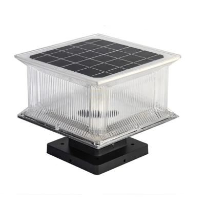 China Garden Solar Powered Sensor Lamp Waterproof Outdoor Yard Fence Solar Led Gate Pillar Light For Garden for sale