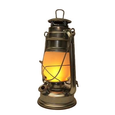 China Luxury Viartge Kerosene Lamp Aluminum Fireplace Lantern Hanging LED Camping Light Battery Luxury Silver Silk 15 Sleep 70 DC 6V 50000 for sale