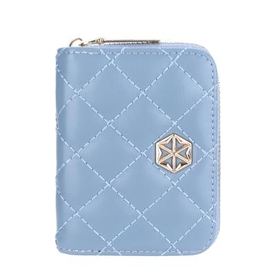 China Waterproof Women Short Purse Ladies Fashion Wallet Lady Purse With Card Slots for sale