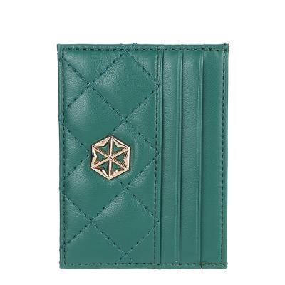 China Waterproof Trendy Purses For Women  Leather Card Holder Slim Credit Cardholder Wallet Purses For Women for sale