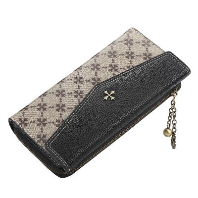 China Waterproof Fashion women wallet large capacity women long wallet dompet wanita for sale