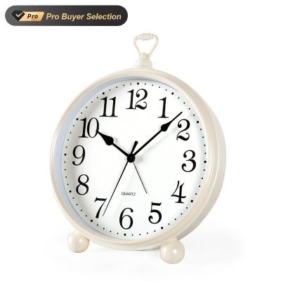 China Amazon Bestseller Style Personality Rustic European Simplicity Around Kids Customized Quartz Clocks Alarm Clocks Home Office for sale